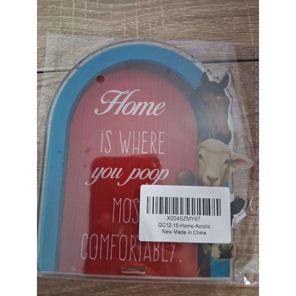 Home Is Where You Poop Most Comfortably Acrylic Bathroom Sign‎ Farmhouse Decor